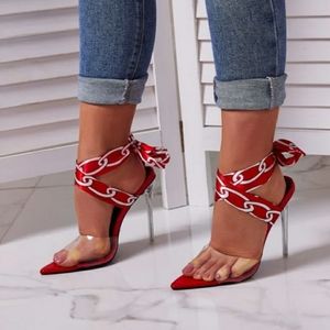 Pyrex strappy heel